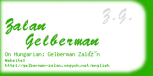 zalan gelberman business card